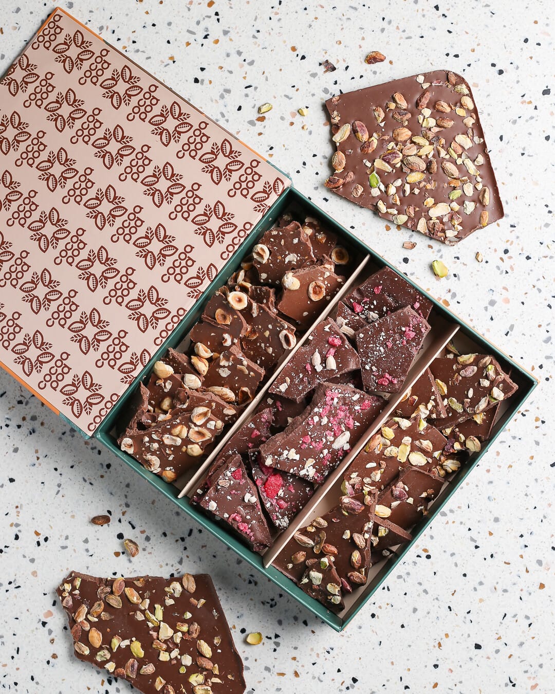 Cocoa Pod Chocolate Bark Box