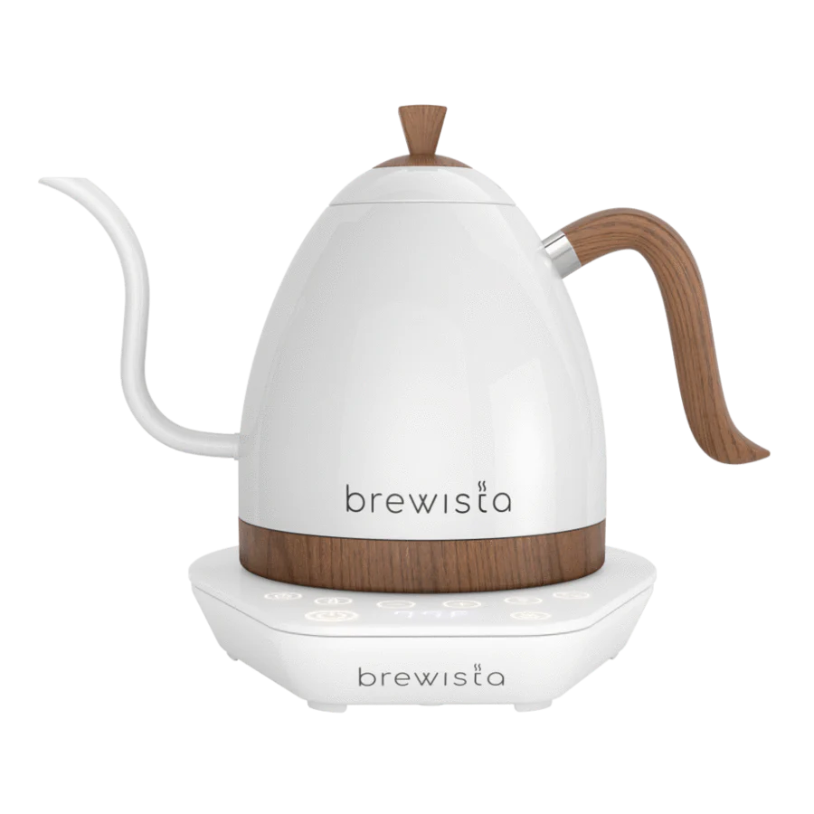New Brewista Artisan Gooseneck Kettle 600ml - Pearl White with White Base