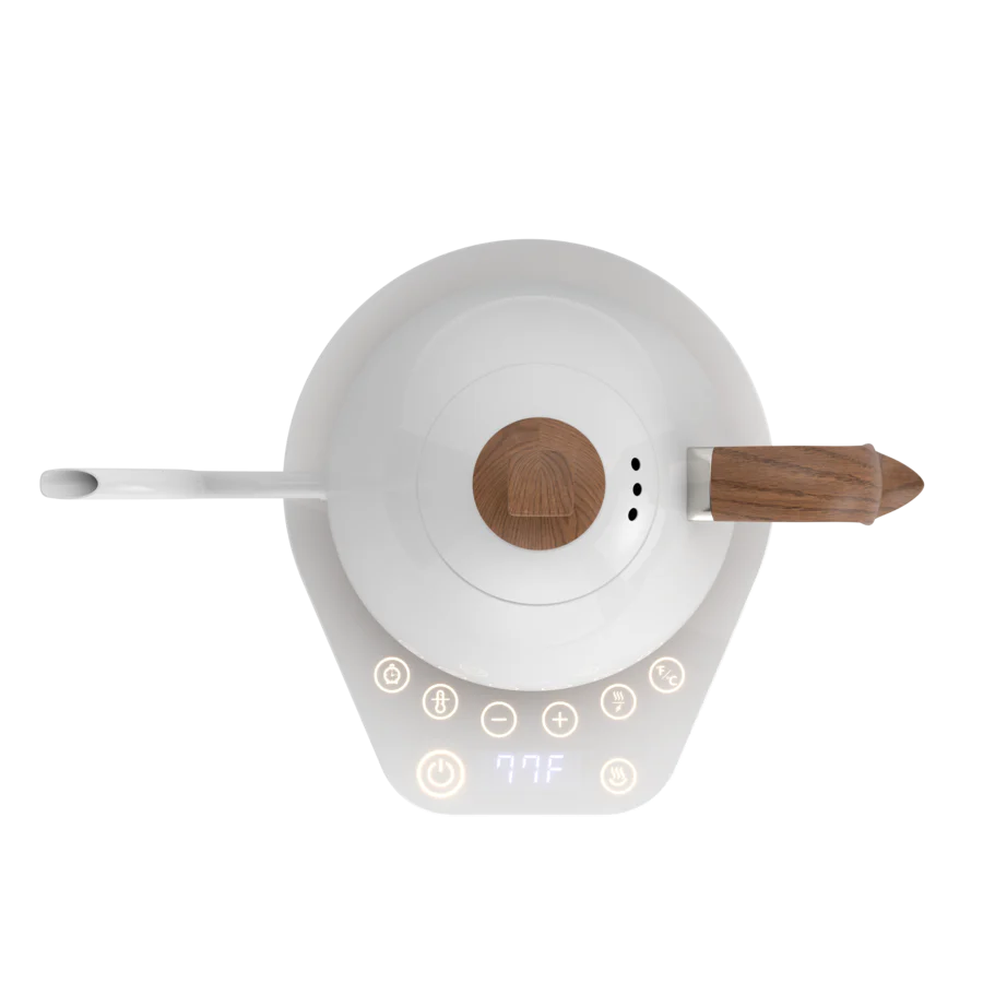 New Brewista Artisan Gooseneck Kettle 600ml - Pearl White with White Base - Image 3
